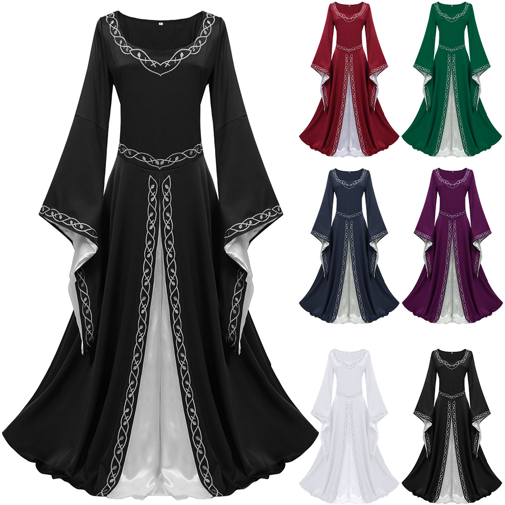 Ethnic Gown - Wish Halloween Court Party Long Floor-Length