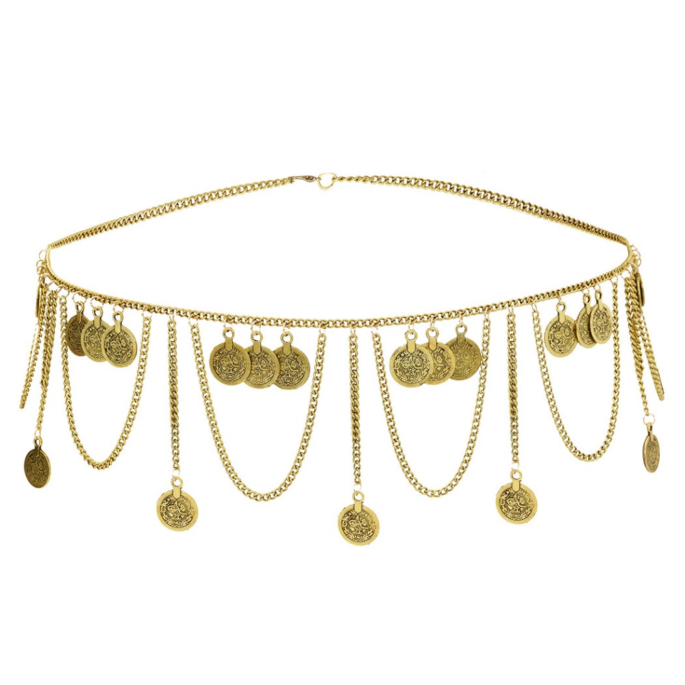 Ethnic Fashion Co In - Fashion Coin Pendant Metal Body Chain