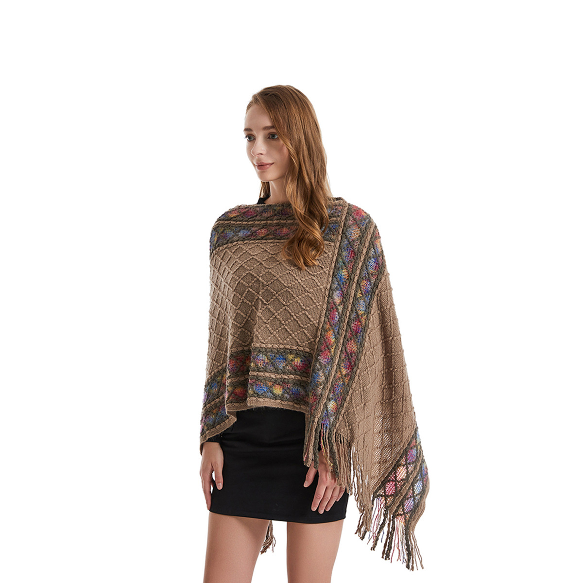 Ethnic Fashion For Ladies - Women Spring Autumn Poncho Unique Vintage