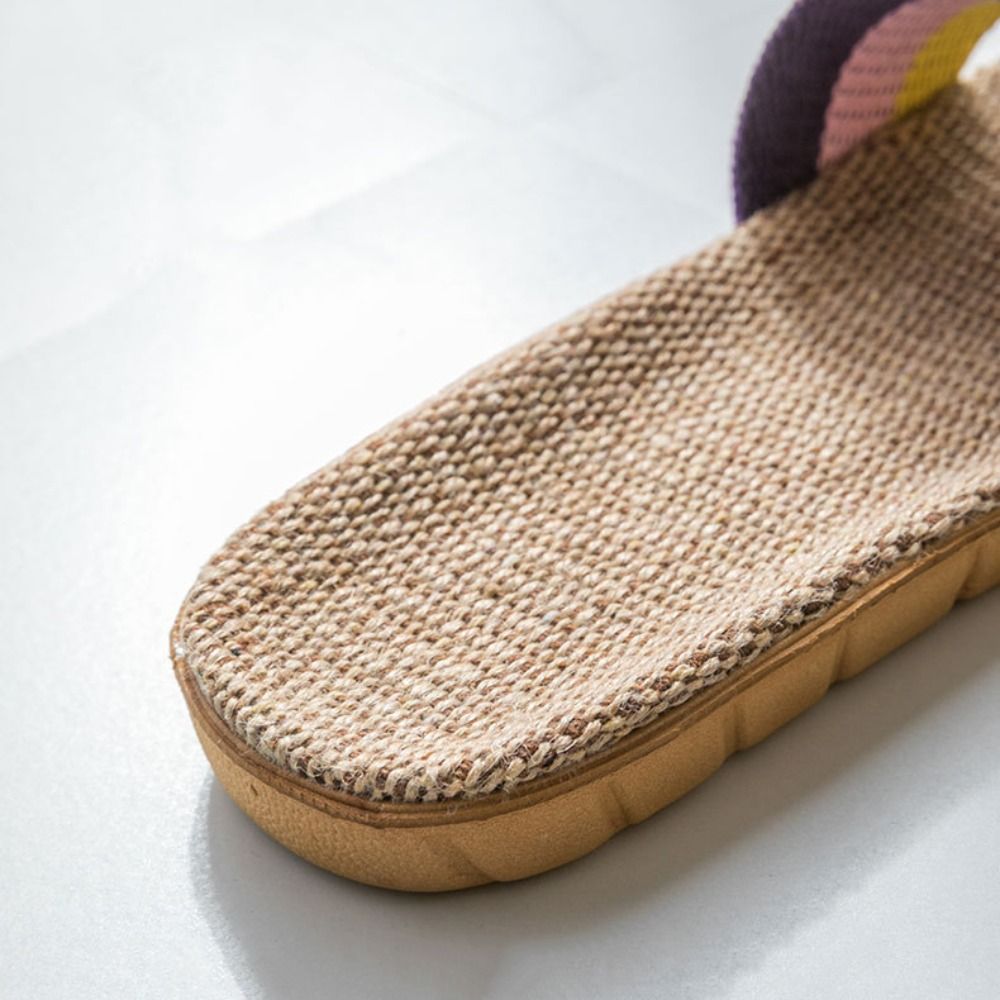 Ethnic Fashion Style - Fashion Ethnic Style Linen Cross Slippers