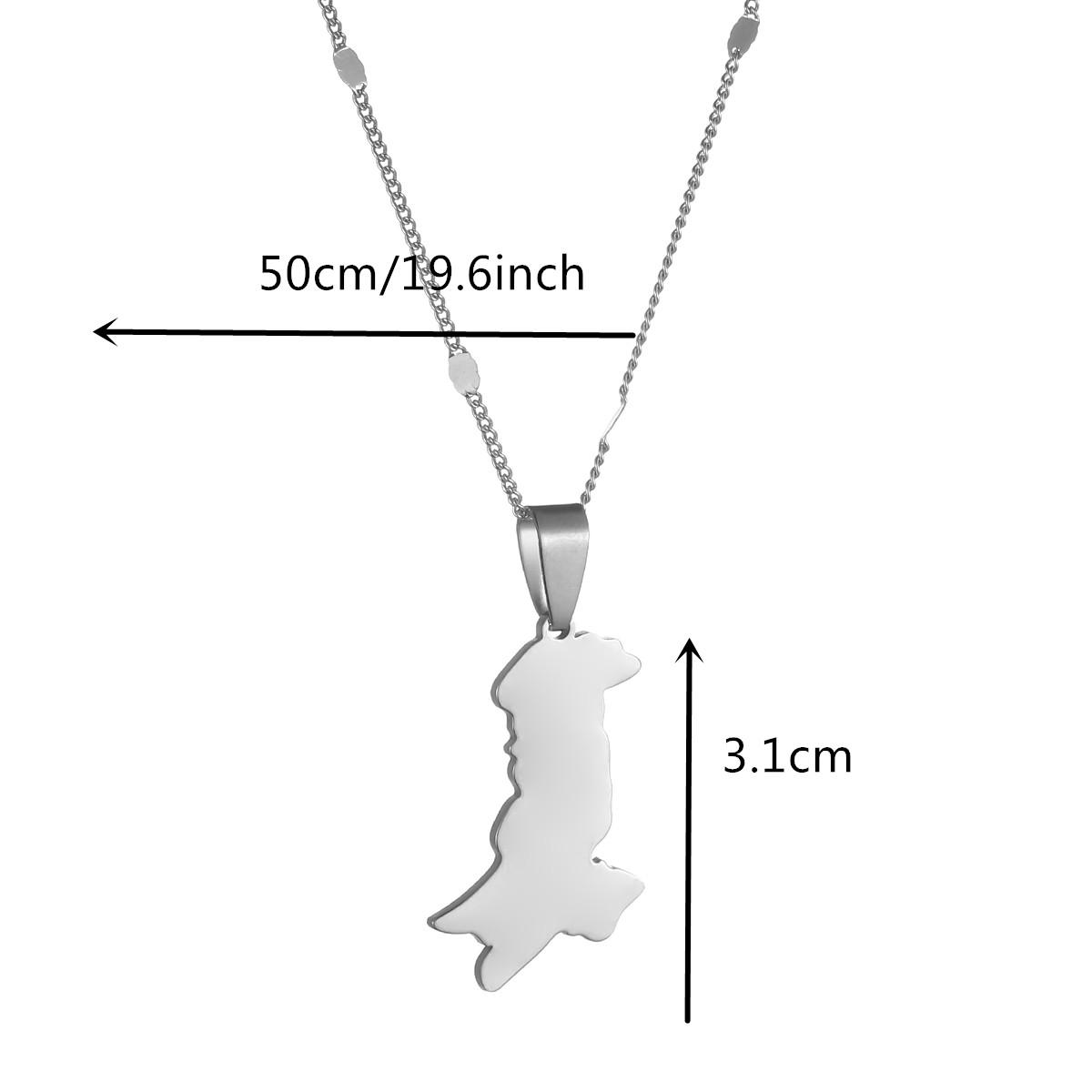 Pakistan Map & Flag Pendant Ne - Ethnic Fashion Pakistan 评论和价格