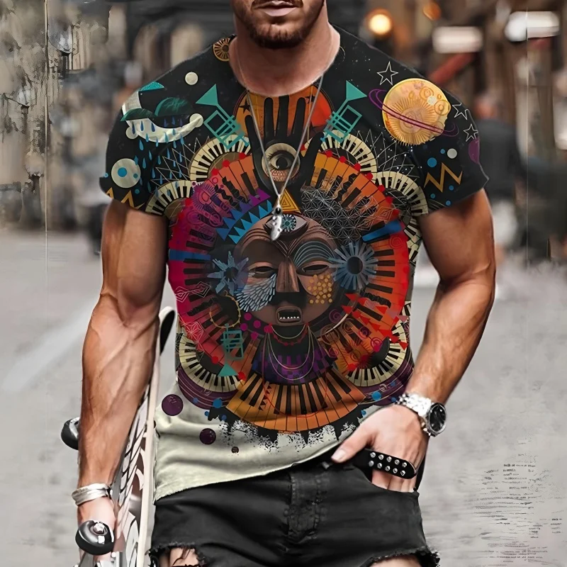 Vintage Ethnic Style Pattern T - Men'S Ethnic Fashion Trends 评论和价格