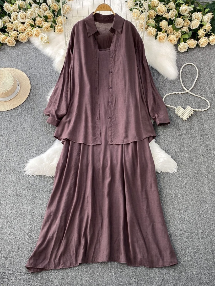 Muslim Women Shirt Dress Two P - Abaya Modest Wear 评论和价格