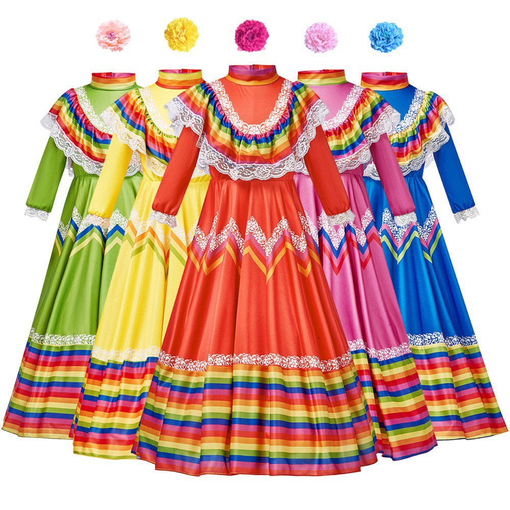 Halloween Mexican large skirt  - Ethnic Style 评论和价格