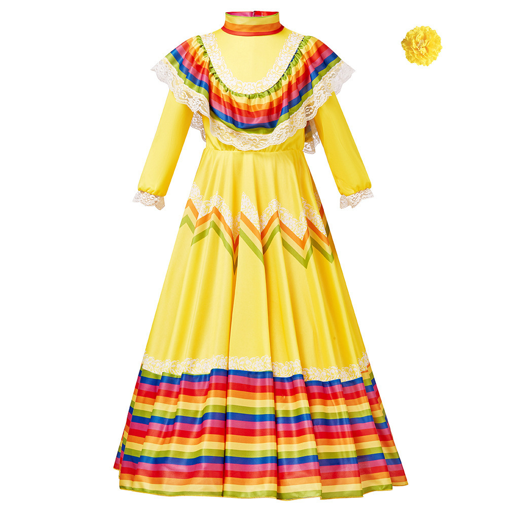Halloween Mexican large skirt  - Ethnic Style 评论和价格