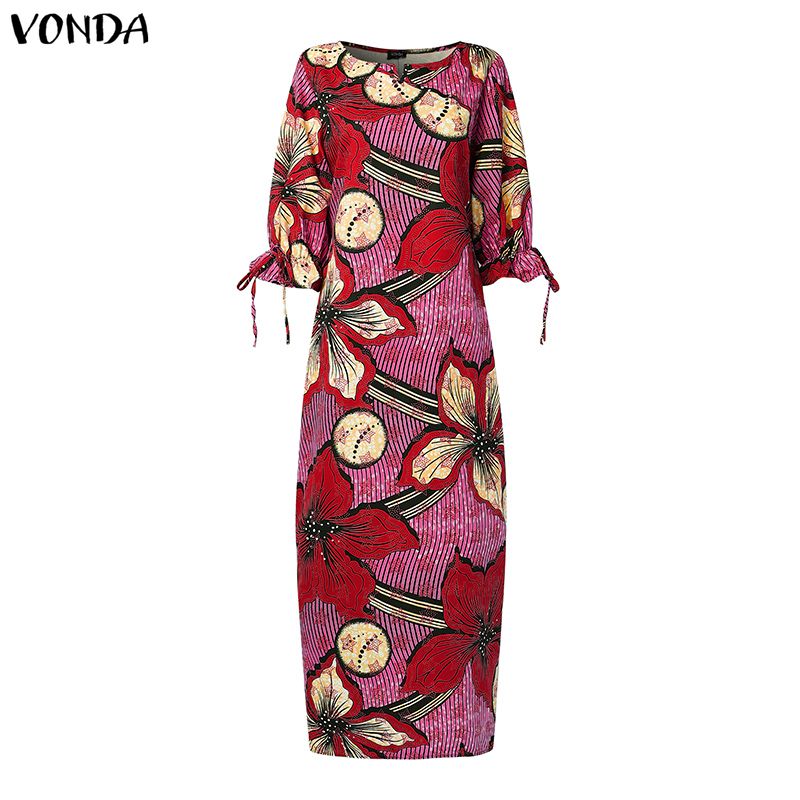 VONDA Plus Size Women Bohemian - Ethnic Gown 评论和价格