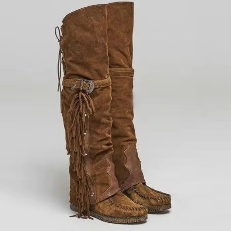 Fashion Bohemia Knee-length Wo - Ethnic Fashion Style 评论和价格
