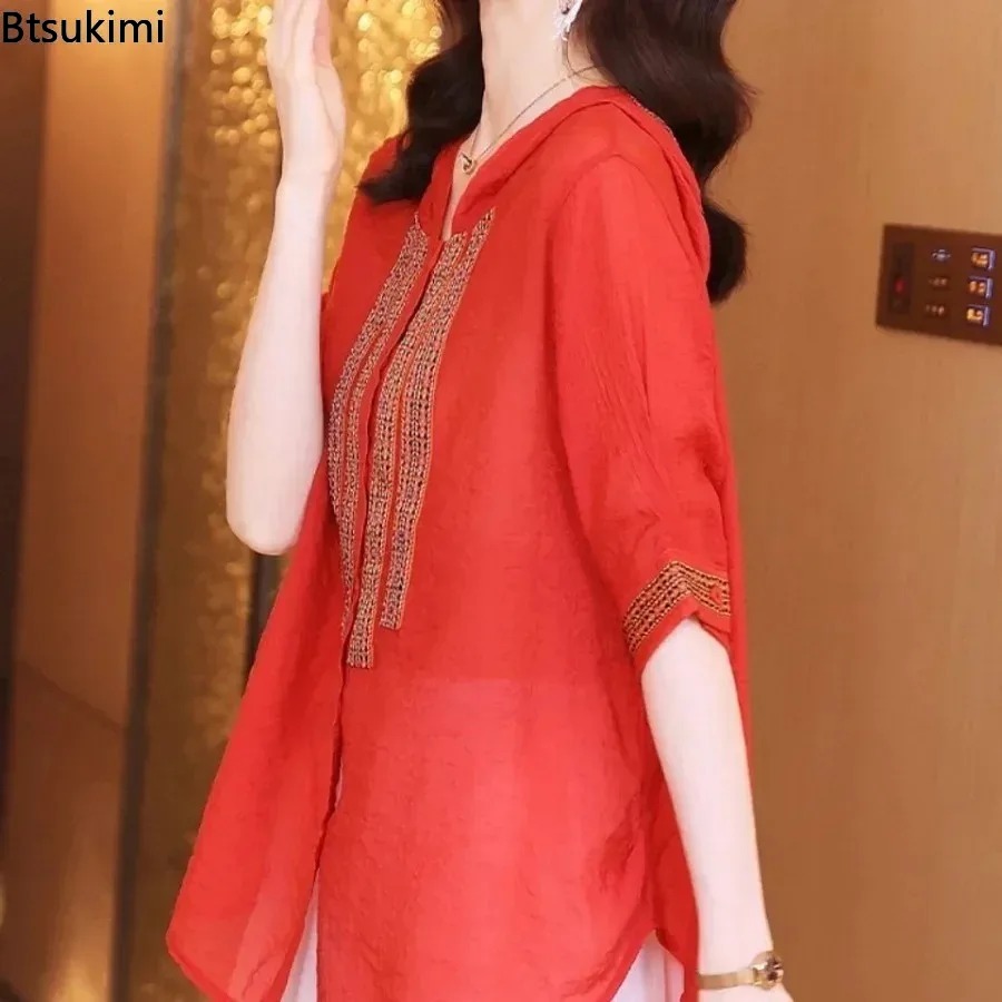 Fashion Women's Hooded Spliced - Ethnic Fashion For Ladies 评论和价格