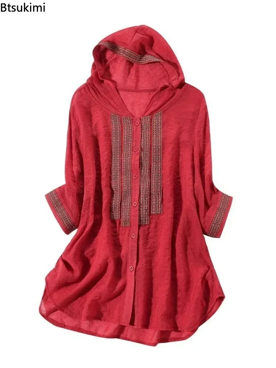 Fashion Women's Hooded Spliced - Ethnic Fashion For Ladies 评论和价格