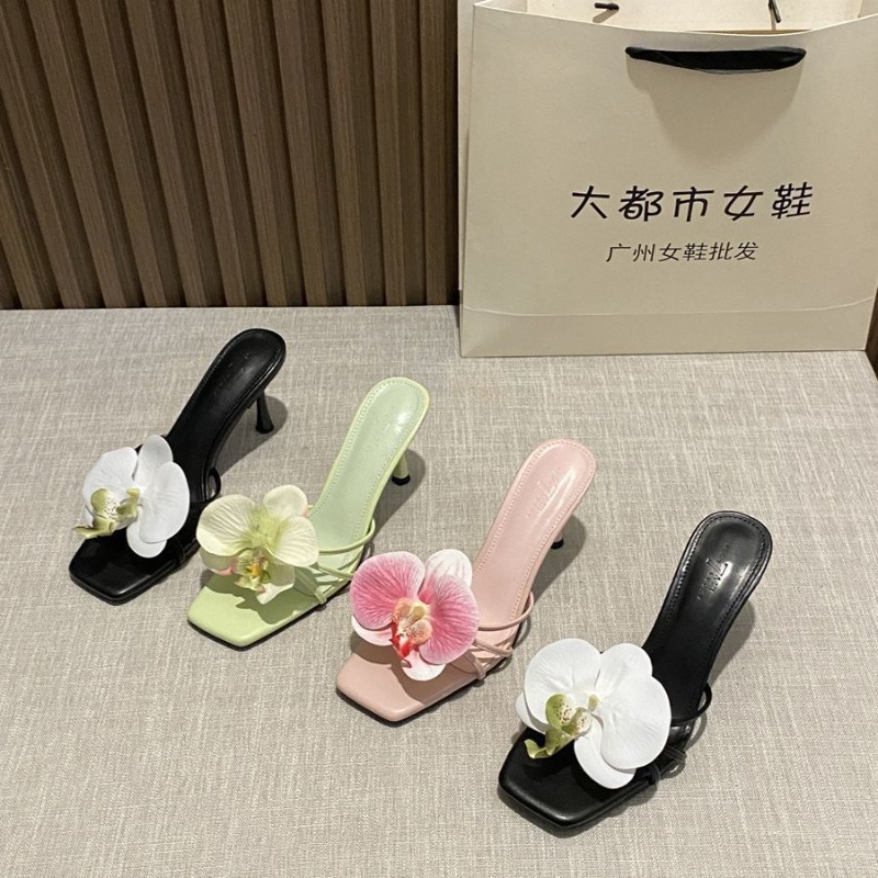 Flower Decoration Women Slippe - Ethnic Style 评论和价格