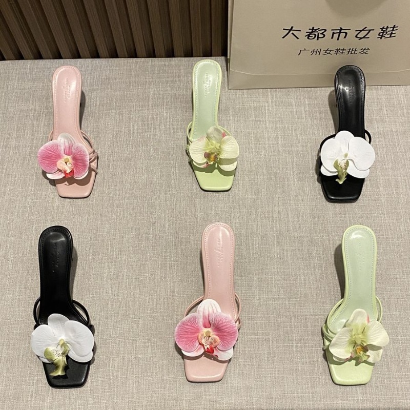 Flower Decoration Women Slippe - Ethnic Style 评论和价格