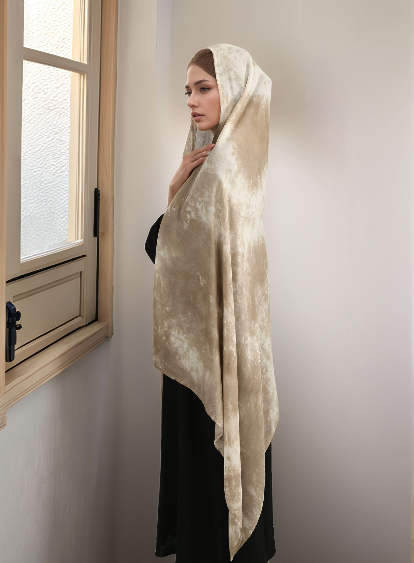 Tie-dye Rayon Cotton Hijab Sca - Ethnic Fashion For Ladies 评论和价格