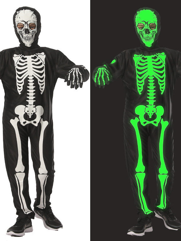 Halloween Children's Skull Gho - Ethnic Fashion For Ladies 评论和价格