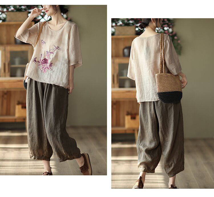 Plus Size Women's Summer Retro - Ethnic Fashion For Ladies 评论和价格