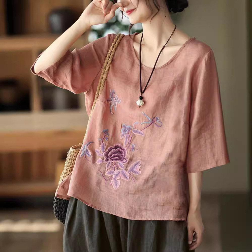 Plus Size Women's Summer Retro - Ethnic Fashion For Ladies 评论和价格