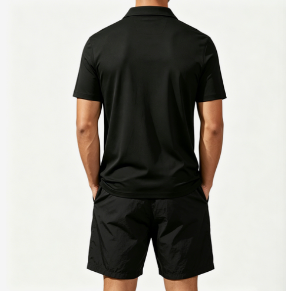 Men's Short-Sleeved Polo Shirt - Ethnic Style 评论和价格