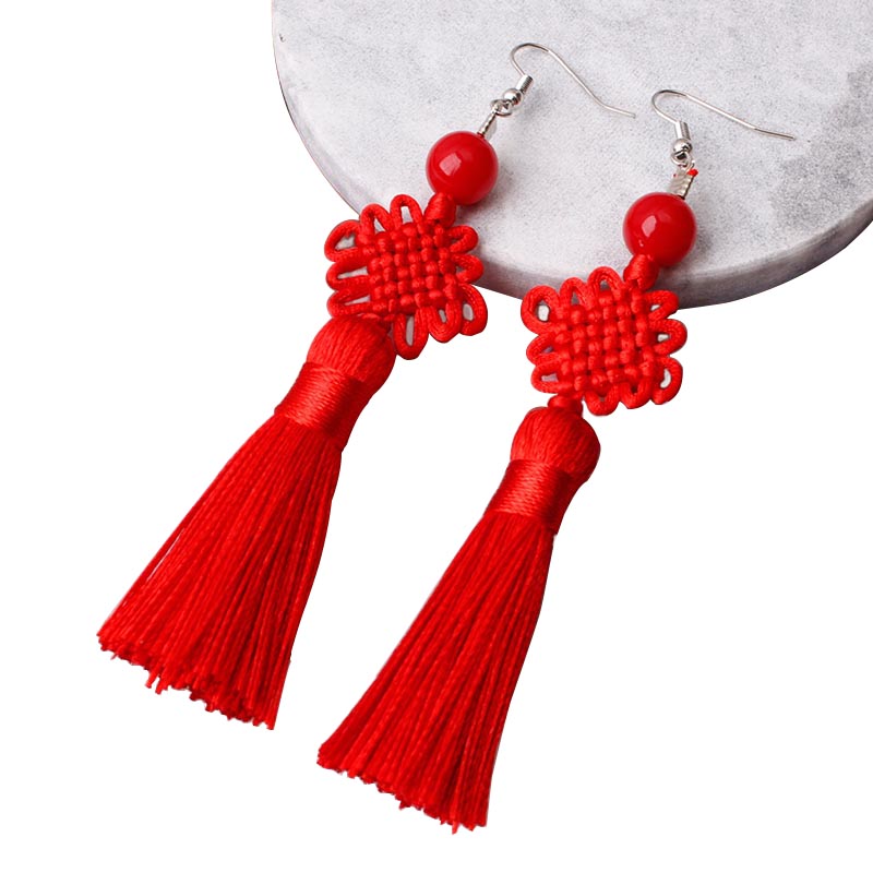 Colorful Thread Braided Chines - Y2K Ethnic Fashion 评论和价格