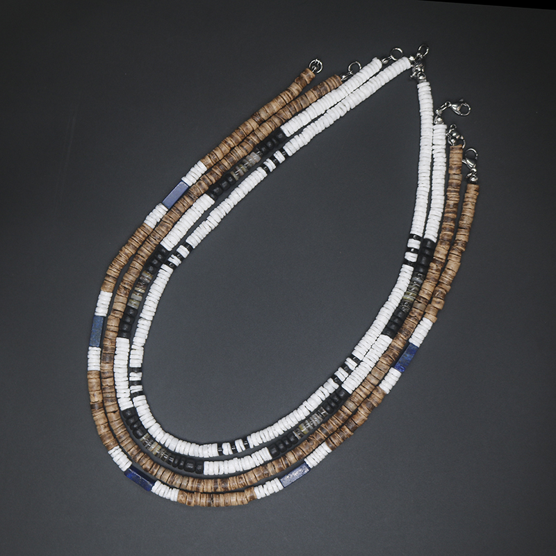 2023 Tribal Coconut Beads Neck - Ethnic Fashion Co In 评论和价格