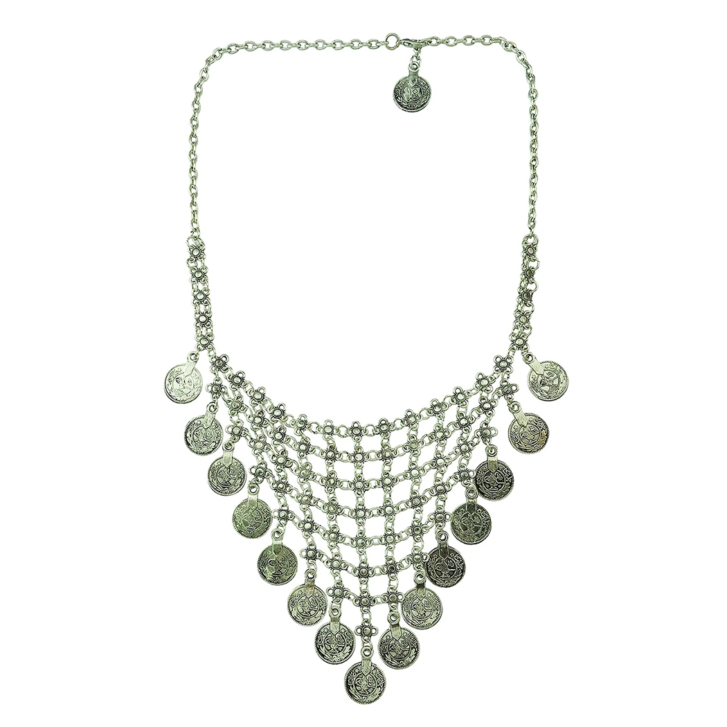 Multi-style Vintage Coin Choke - Ethnic Fashion Pakistan 评论和价格