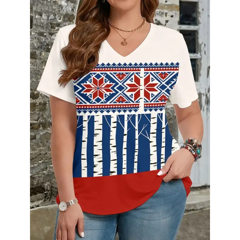 Ethnic style t-shirts with 3D  - Y2K Ethnic Fashion 评论和价格