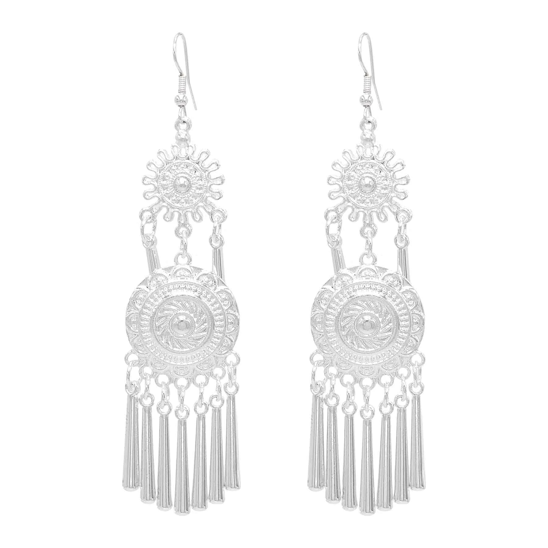 Miao Silvery Alloy Small Horn  - Ethnic Fashion Pakistan 评论和价格
