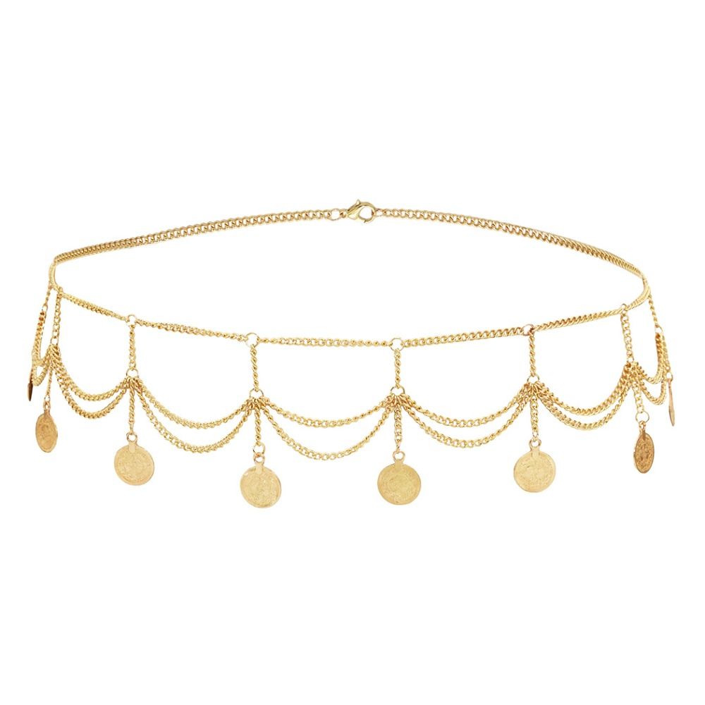 Fashion Coin Pendant Metal Bod - Ethnic Fashion Co In 评论和价格