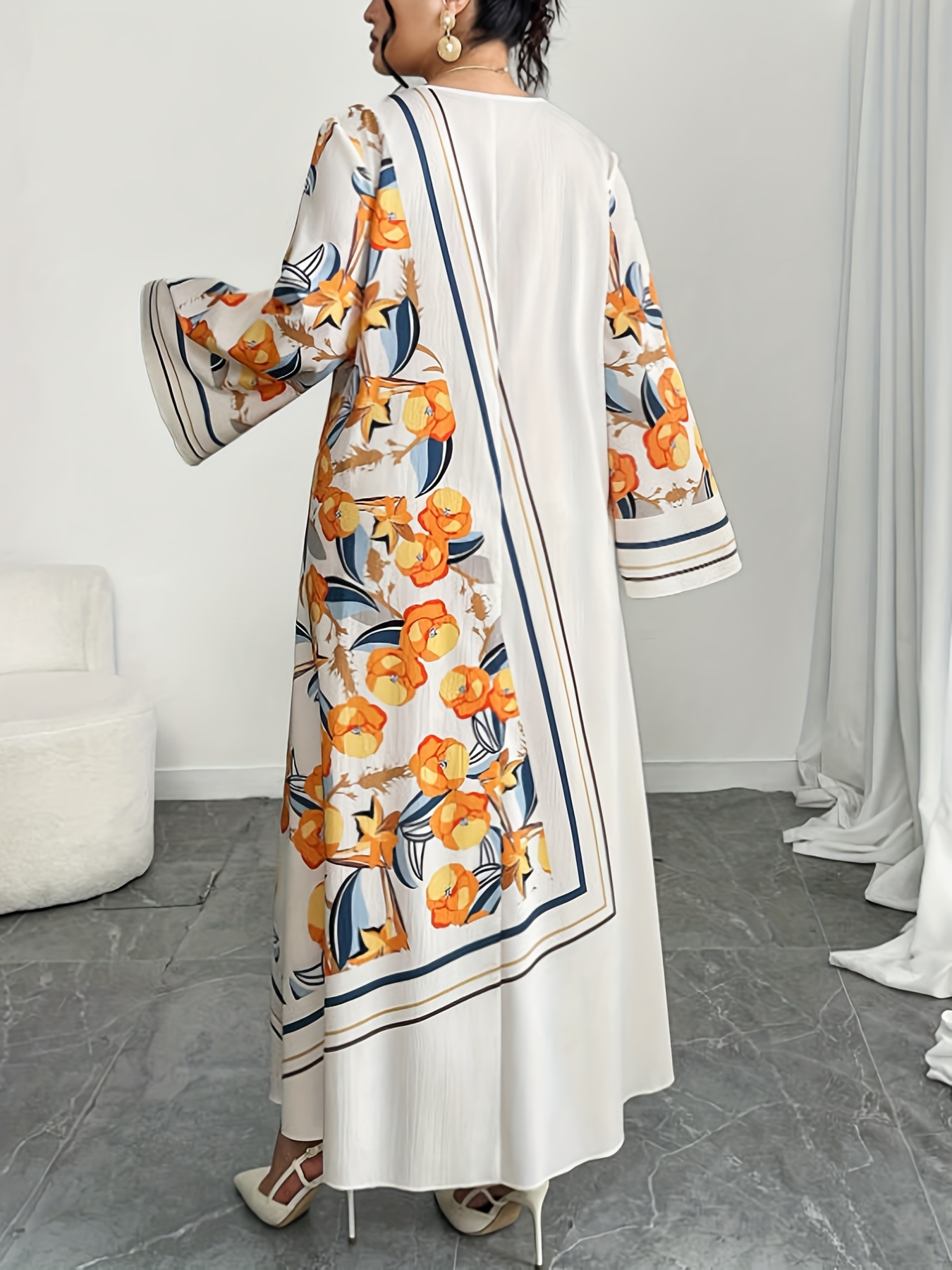 Plus Size Fashionable Women's  - Ethnic Gown 评论和价格