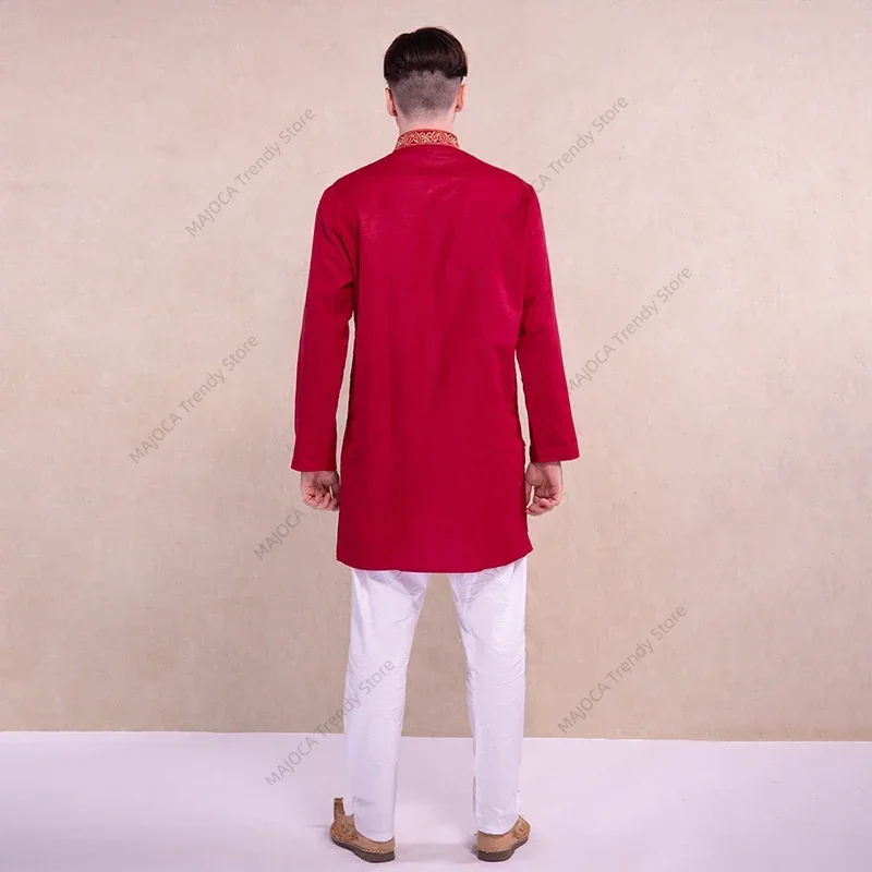 Indian Dress for Men Kurtas Sh - Kurta Men Cotton 评论和价格