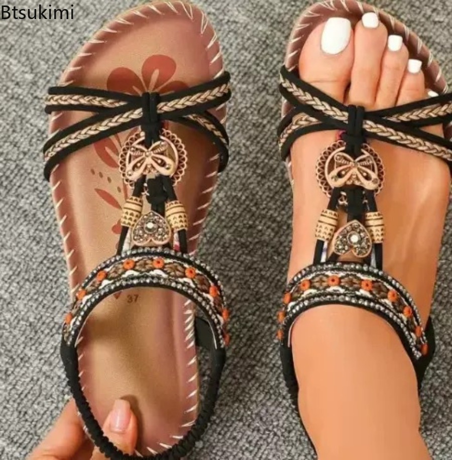 Women Bohemian Sandals Outdoor - Ethnic Fashion For Ladies 评论和价格
