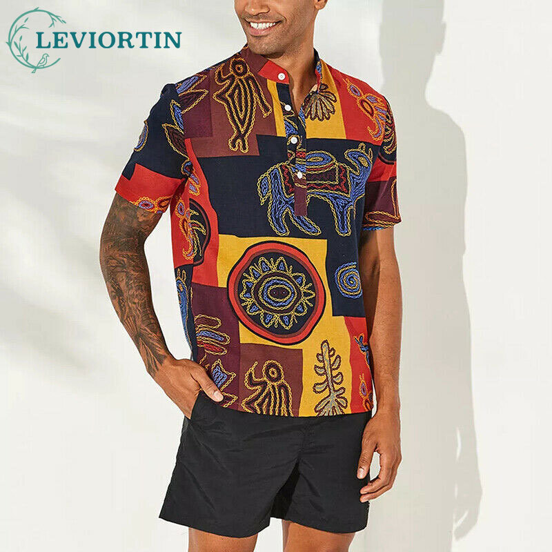 2025 summer new European and A - Men'S Ethnic Fashion Trends 评论和价格