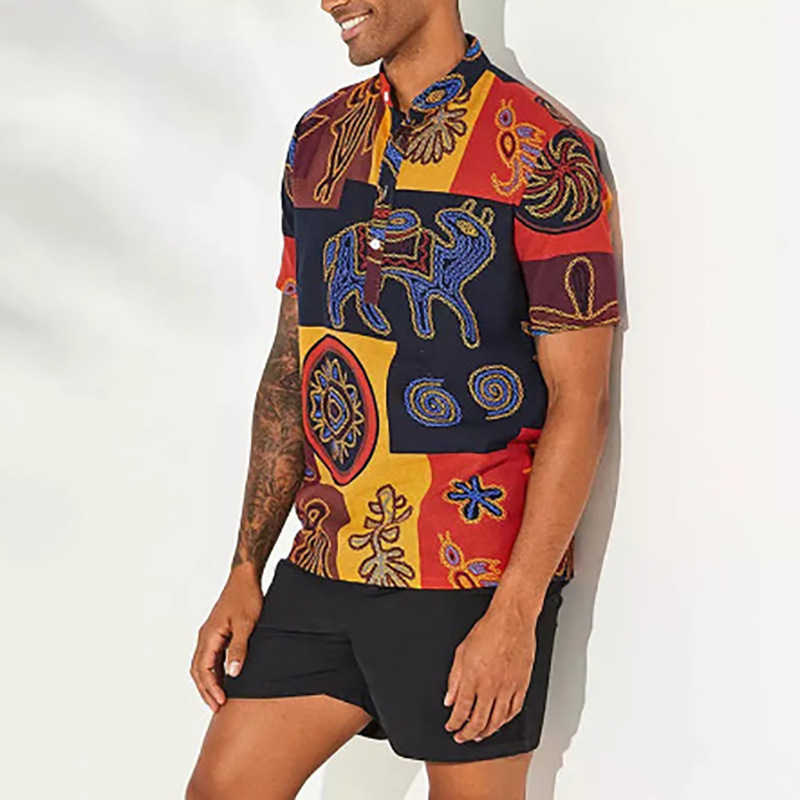 2025 summer new European and A - Men'S Ethnic Fashion Trends 评论和价格