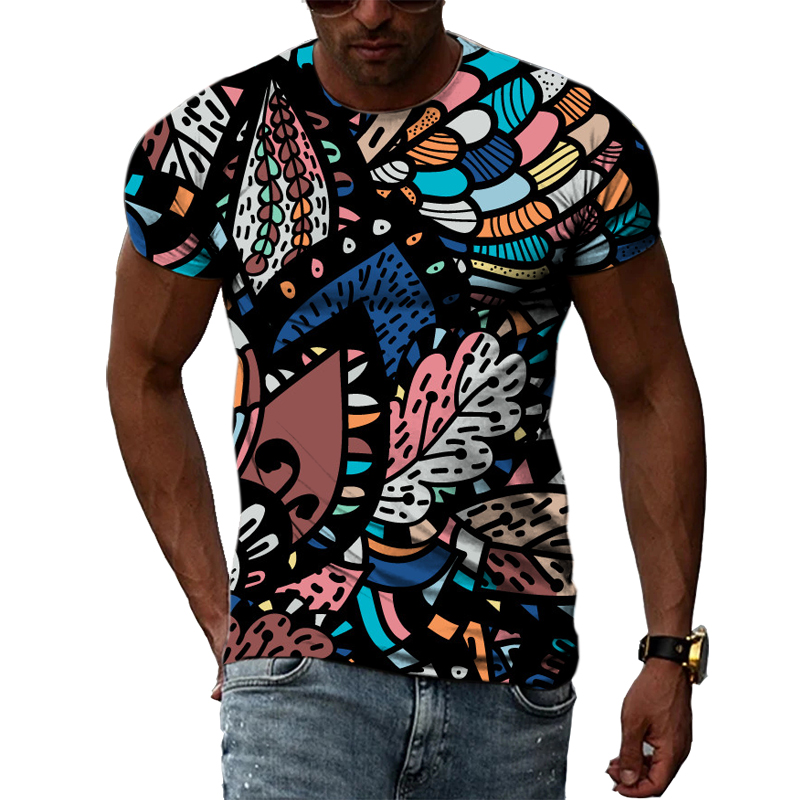 New 3D Fashion Ethnic Colorful - Men'S Ethnic Fashion Trends 评论和价格