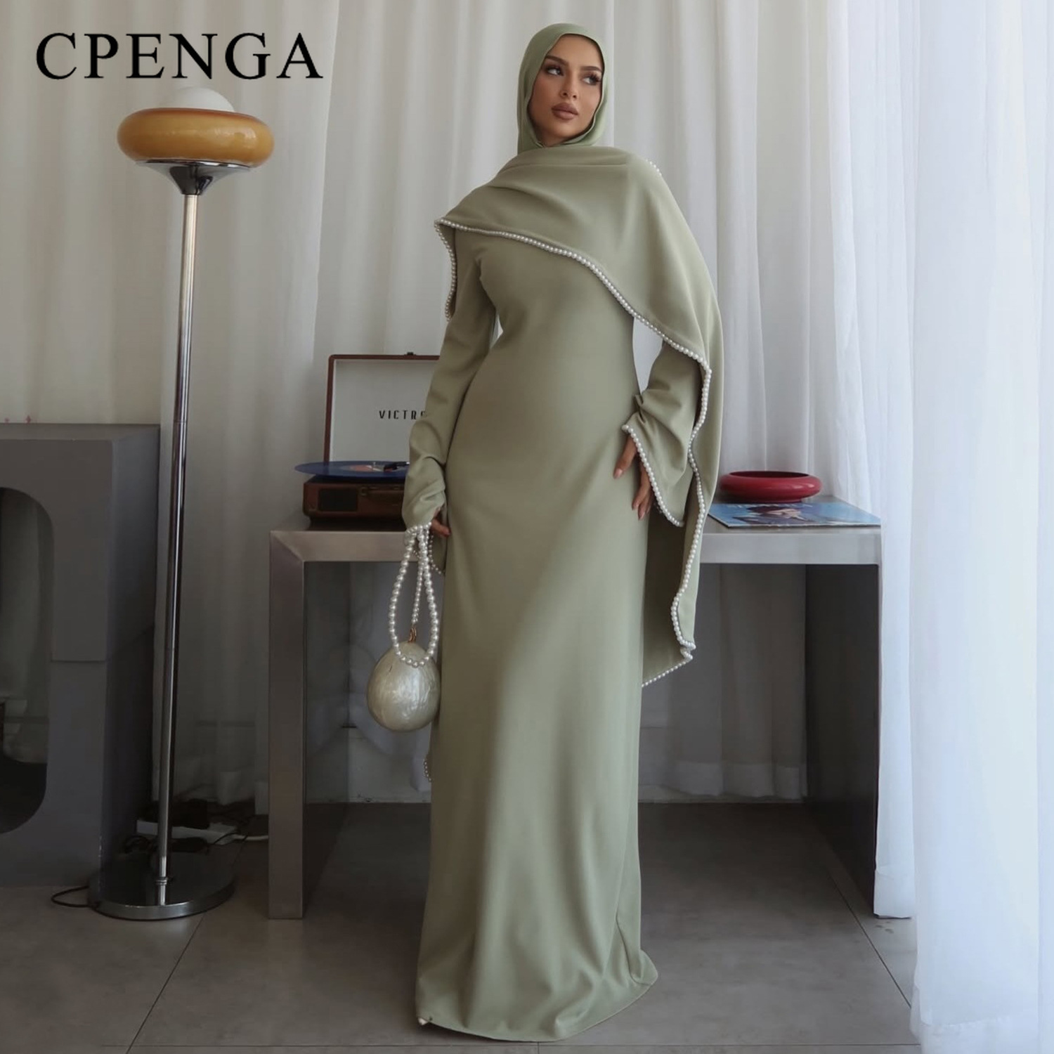Luxury Dubai Abaya with Beaded - Abaya Modest Wear 评论和价格