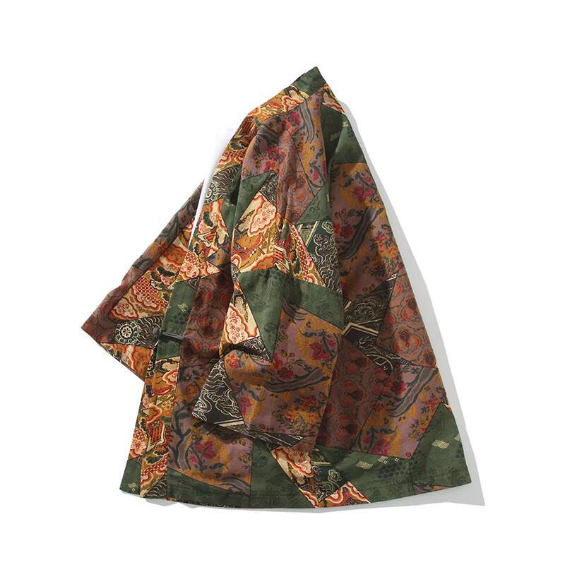 Ethnic Style Print Yukata Men  - Ethnic Fashion Style 评论和价格