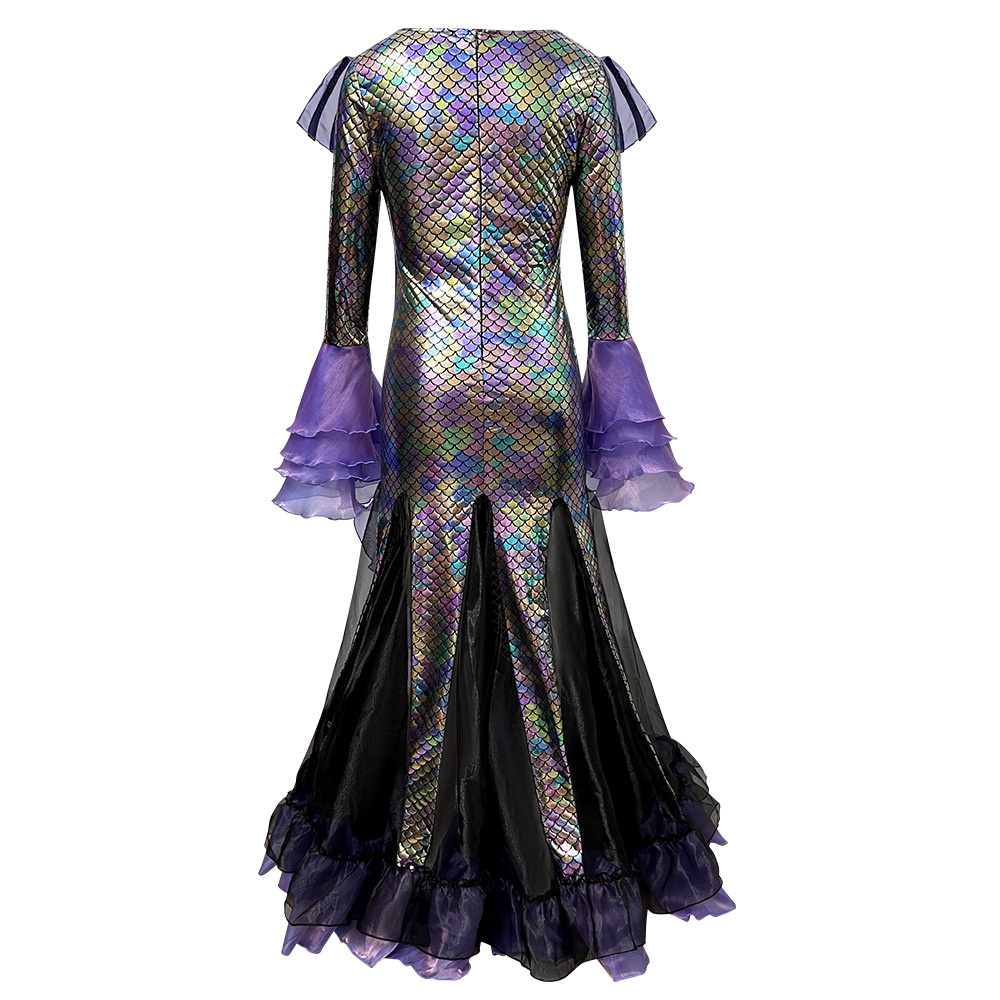 Dark Mermaid Long Dress Costum - Ethnic Gown 评论和价格